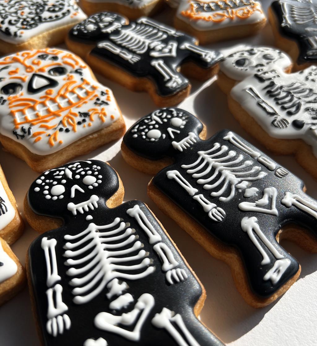 Halloween Skeleton Cookies - detail 1