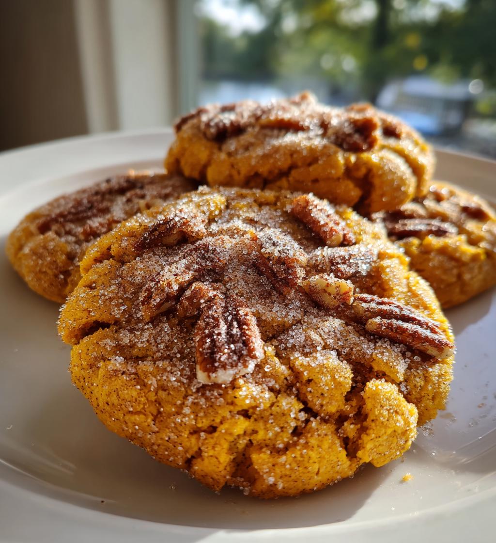 Pumpkin Cookies with Pecans - detail 1