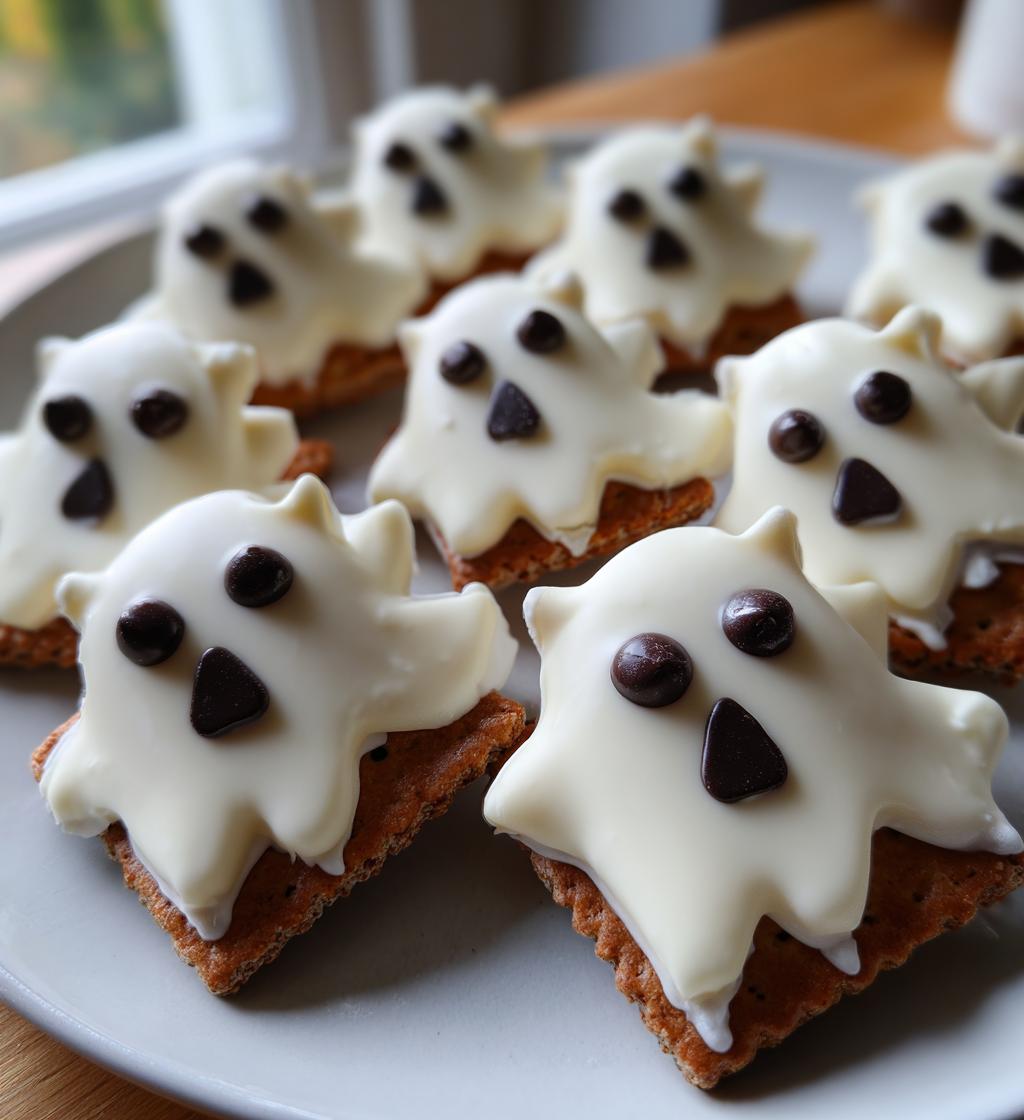 Quick N Cute Graham Cracker Ghosts