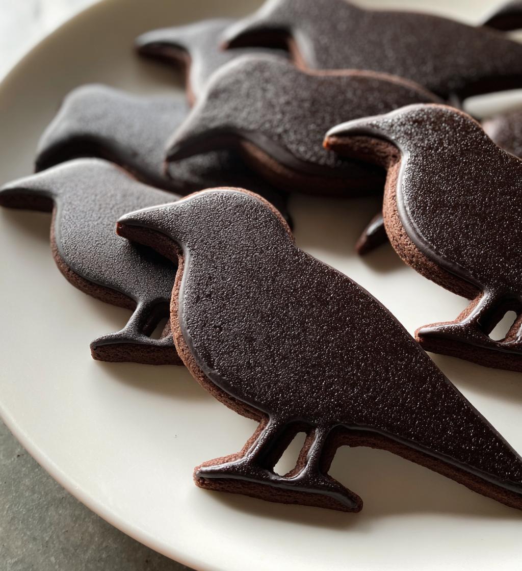 Raven Silhouette Cookies - detail 1