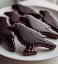 Raven Silhouette Cookies