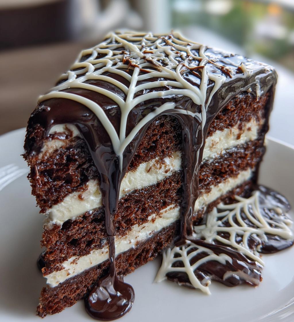 Spiderweb Cake - detail 1