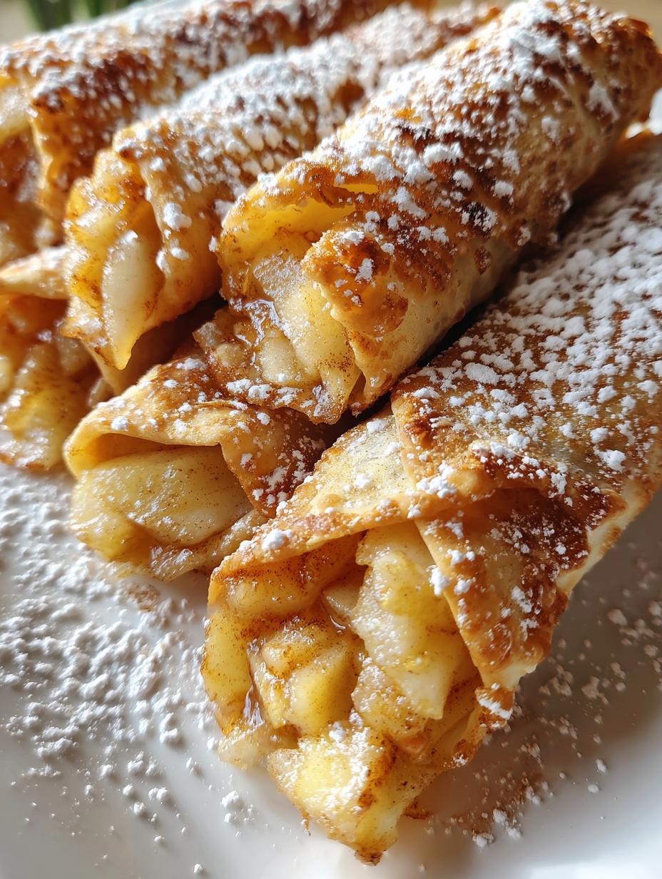 air fryer apple pie taquitos - detail 1
