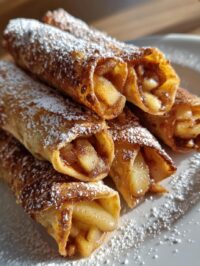 air fryer apple pie taquitos