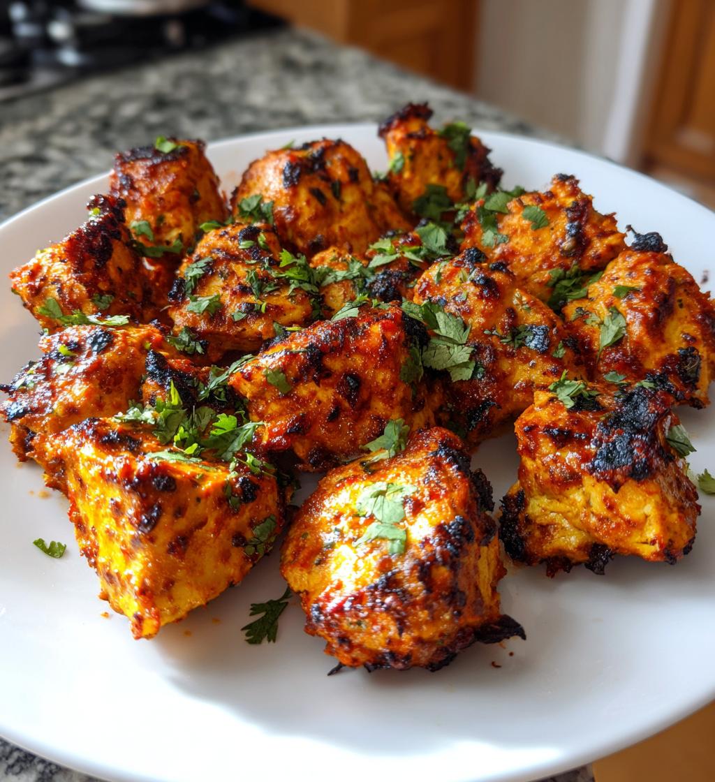 air fryer chicken tikka - detail 1