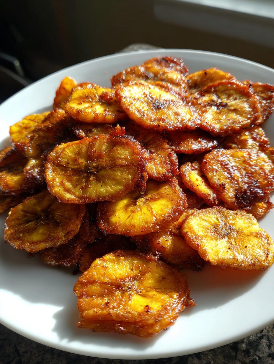 air fryer plantain chips - detail 1