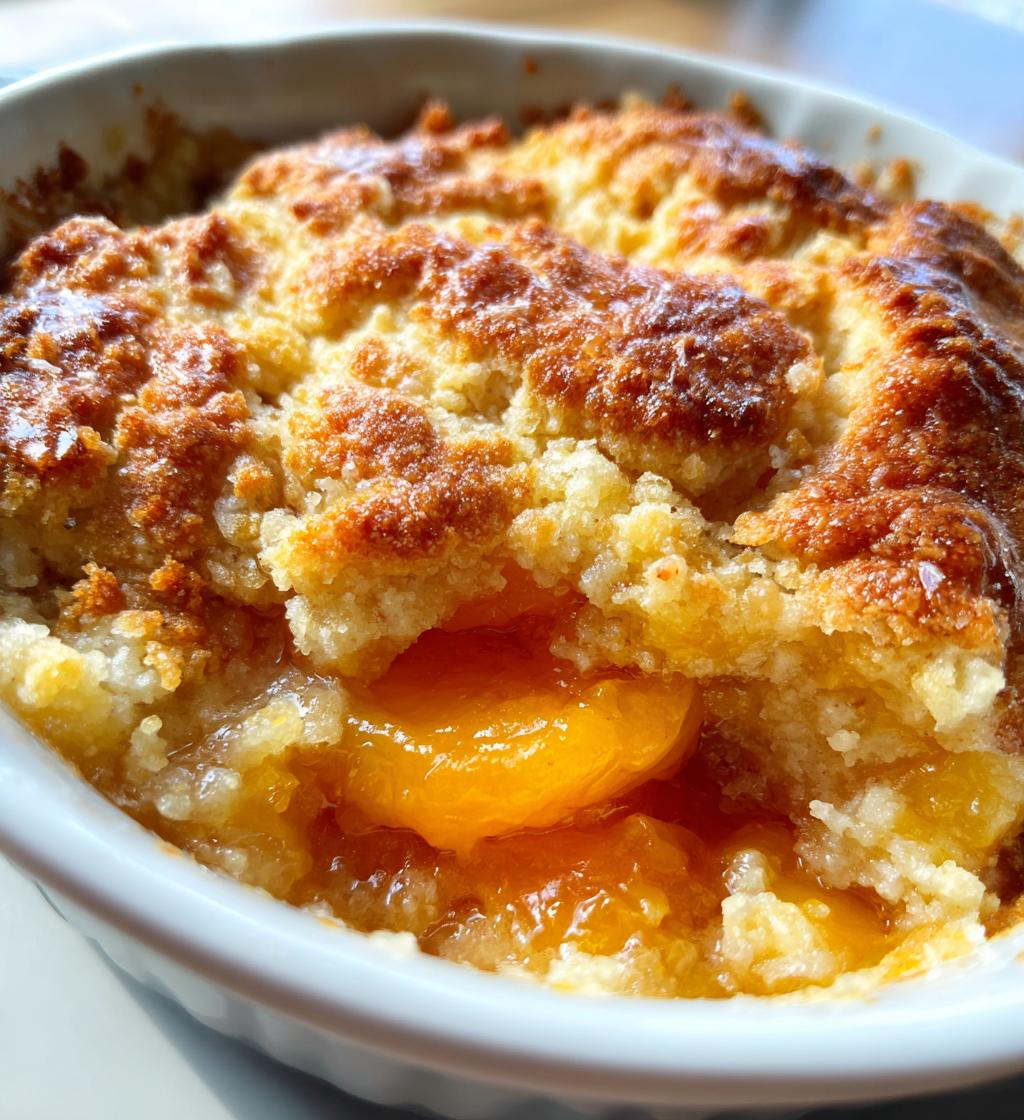 apricot cobbler - detail 1