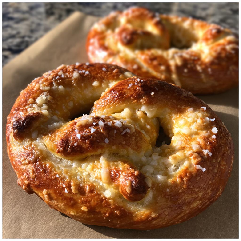 asiago cheese soft pretzels