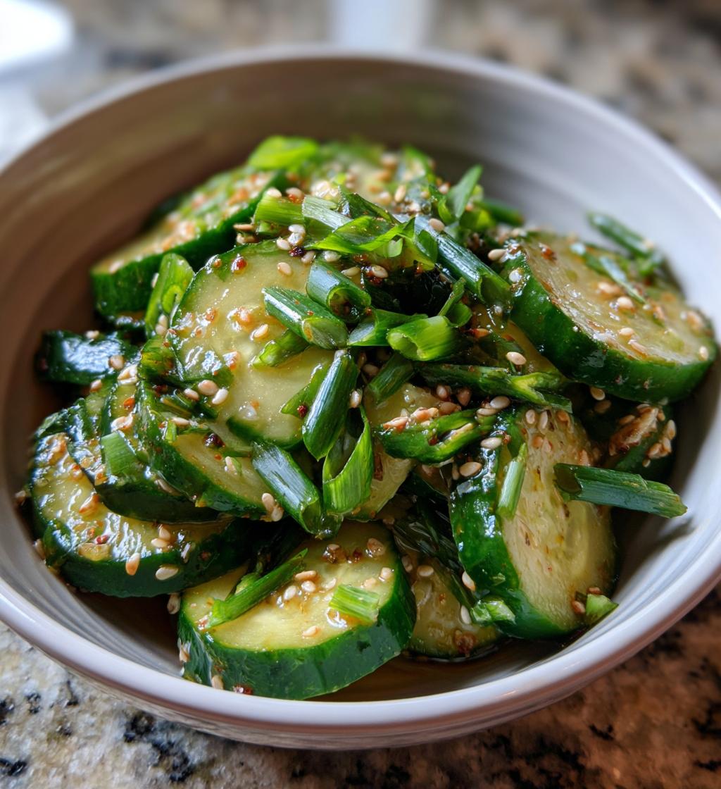 asian cucumber salad recipe - detail 1