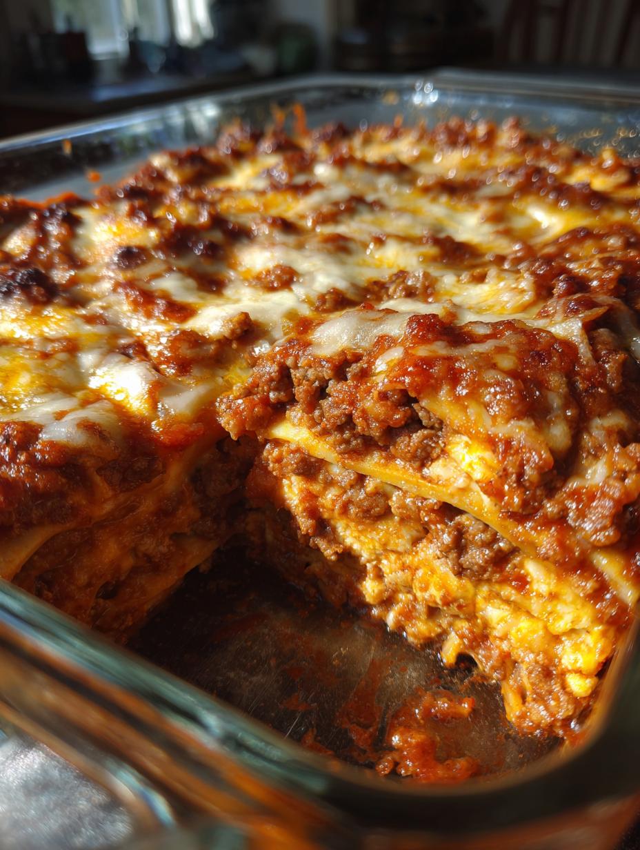 baked enchilada casserole - detail 1