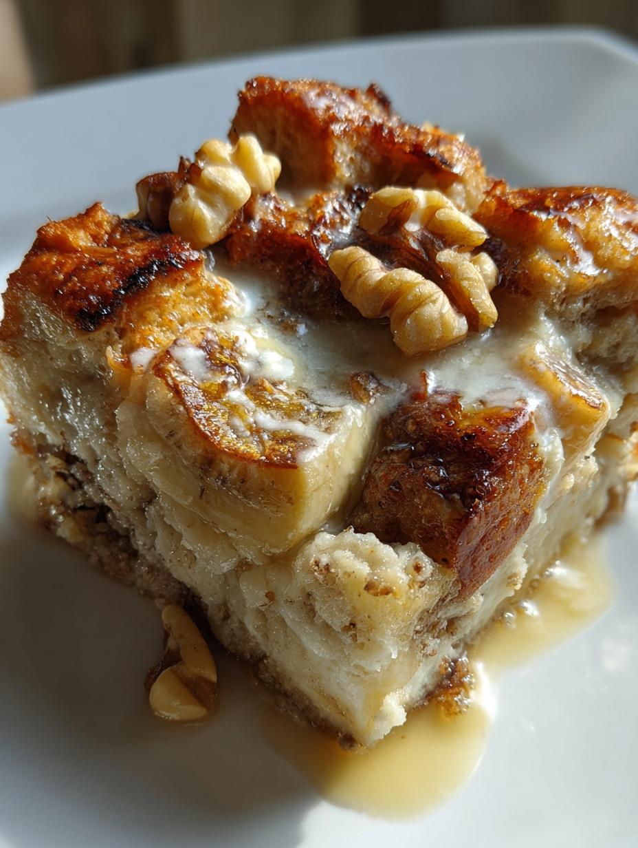 banana bread pudding recipe - detail 1