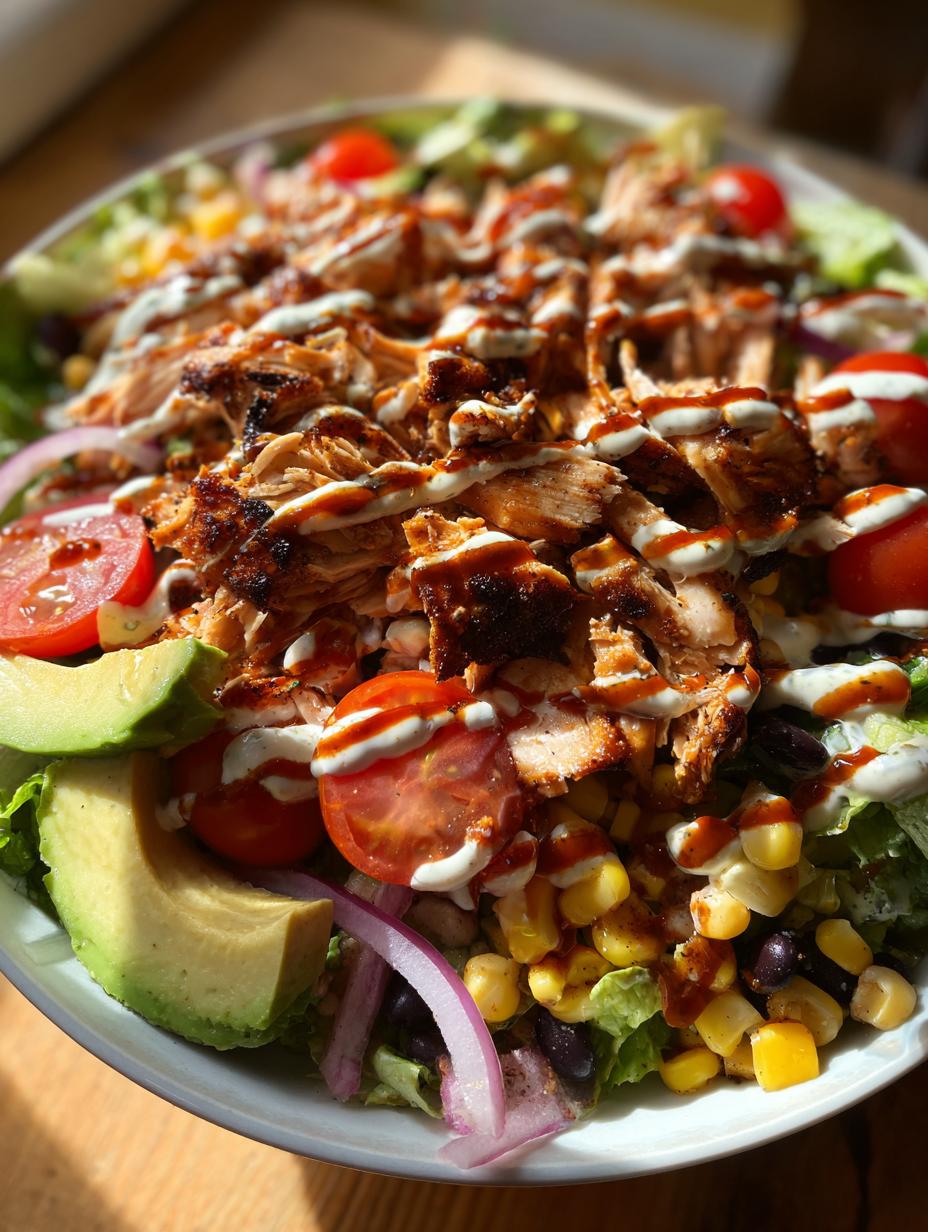 bbq chicken salad - detail 1