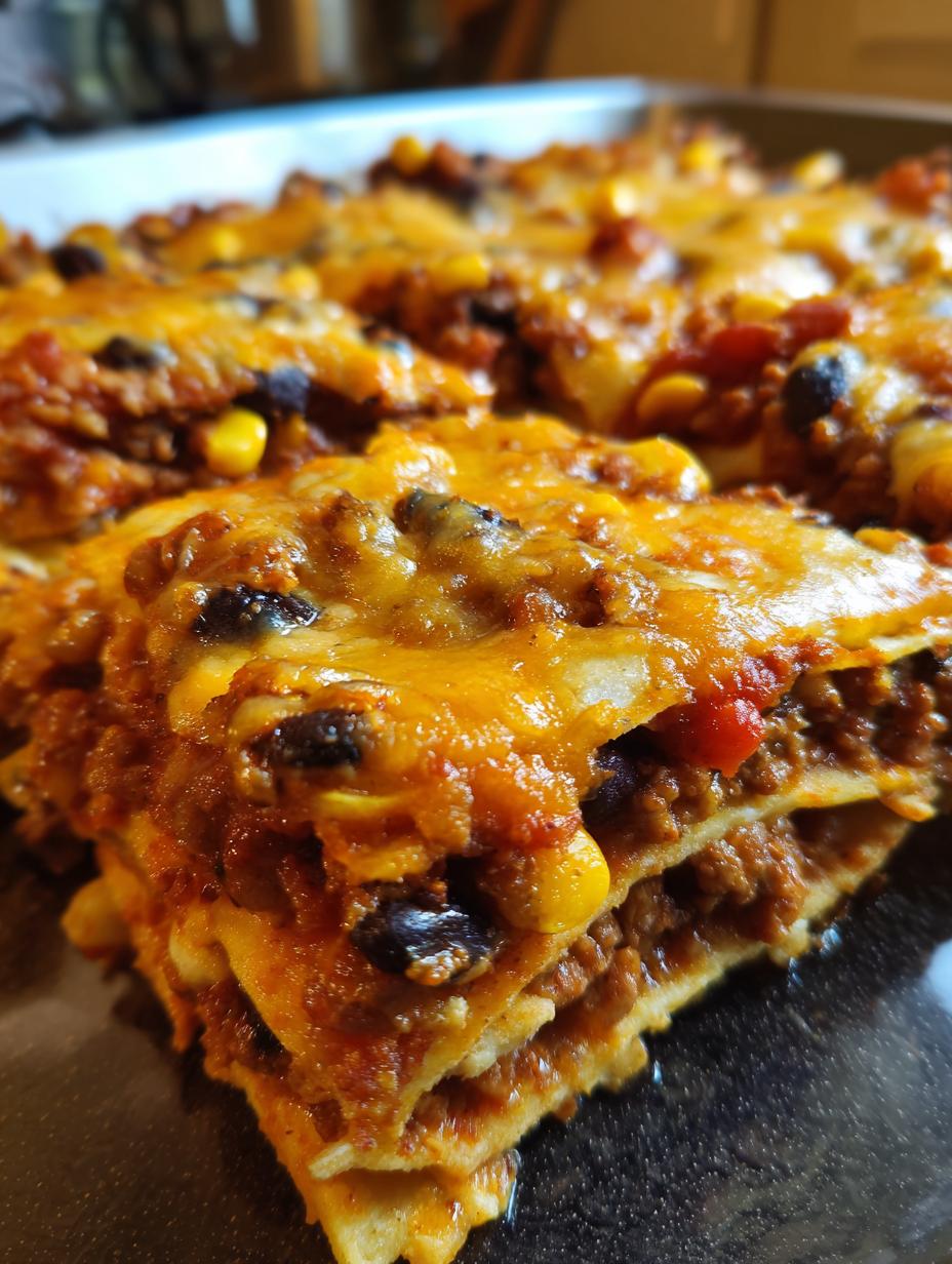 beef enchilada casserole