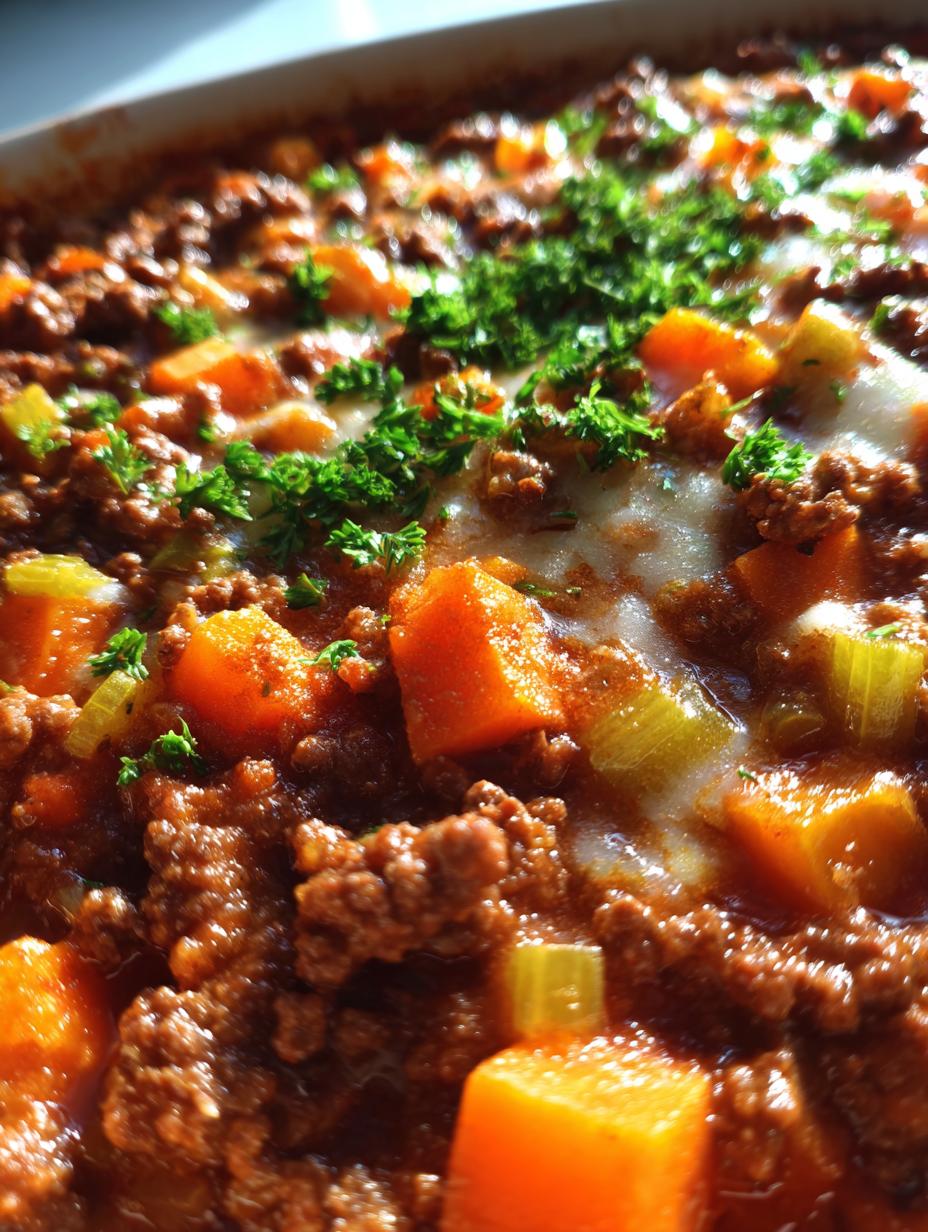 beef mince and sherry casserole - detail 1
