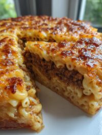 beef mince macaroni pie