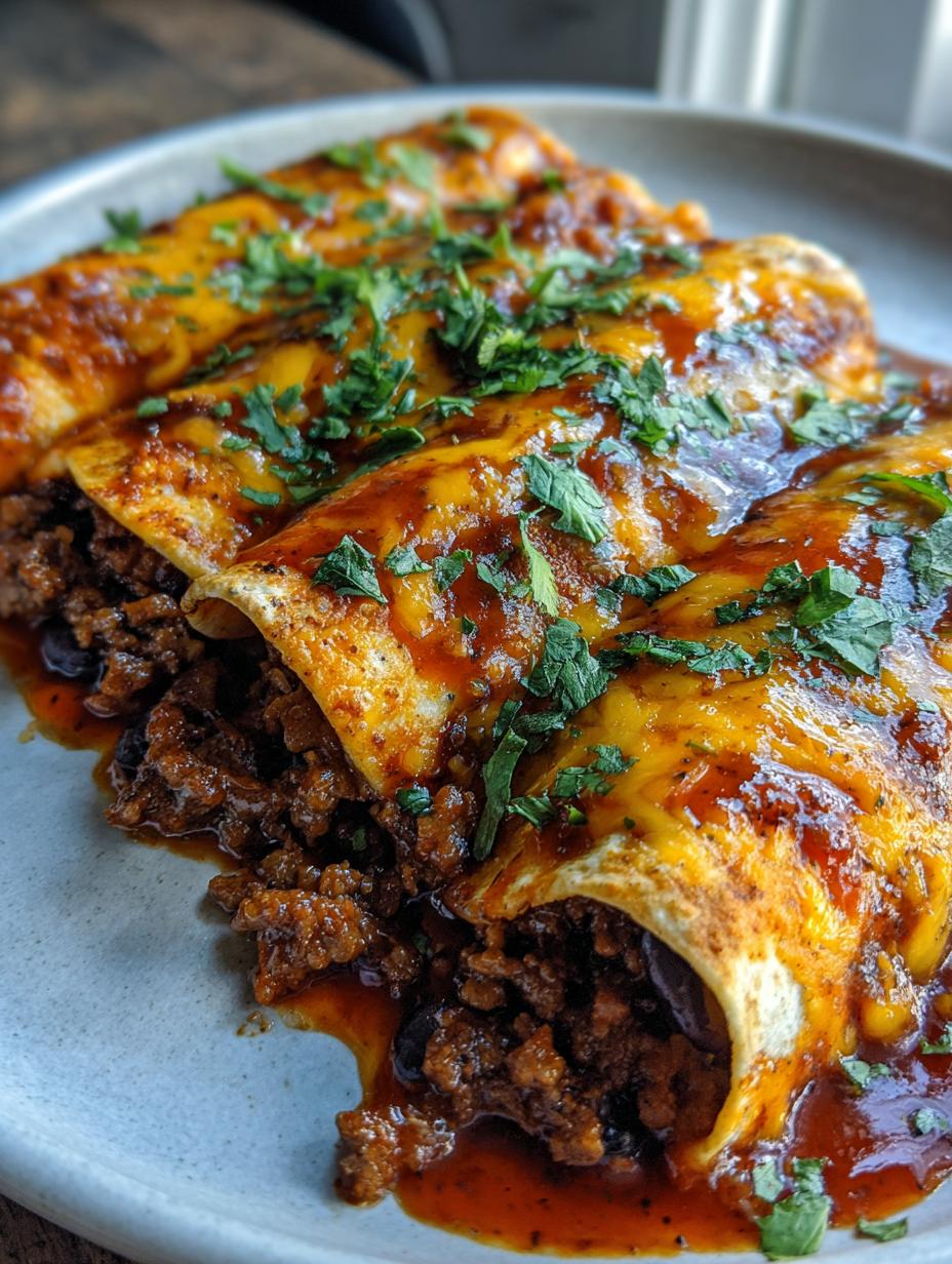 beef skillet enchiladas