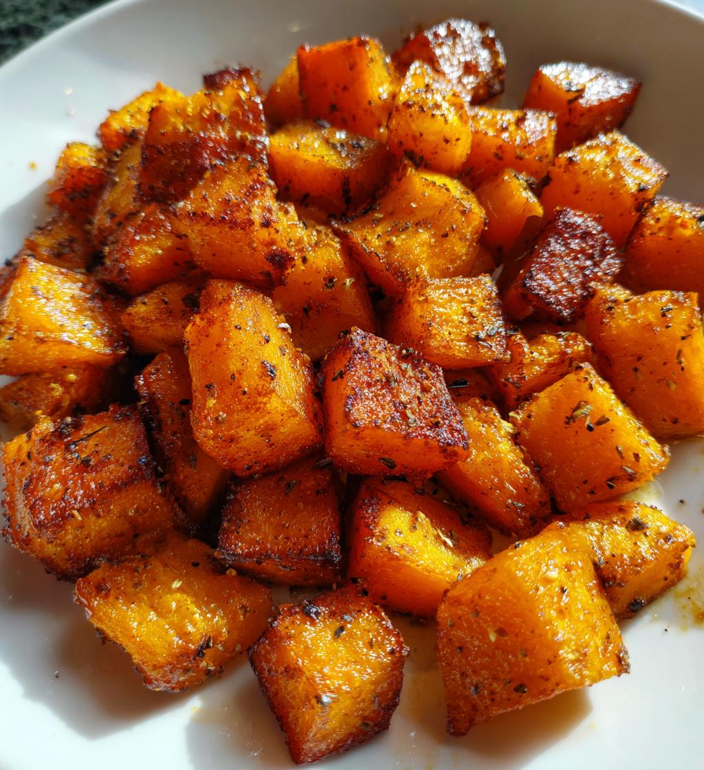bourbon and cinnamon roasted butternut squash - detail 1