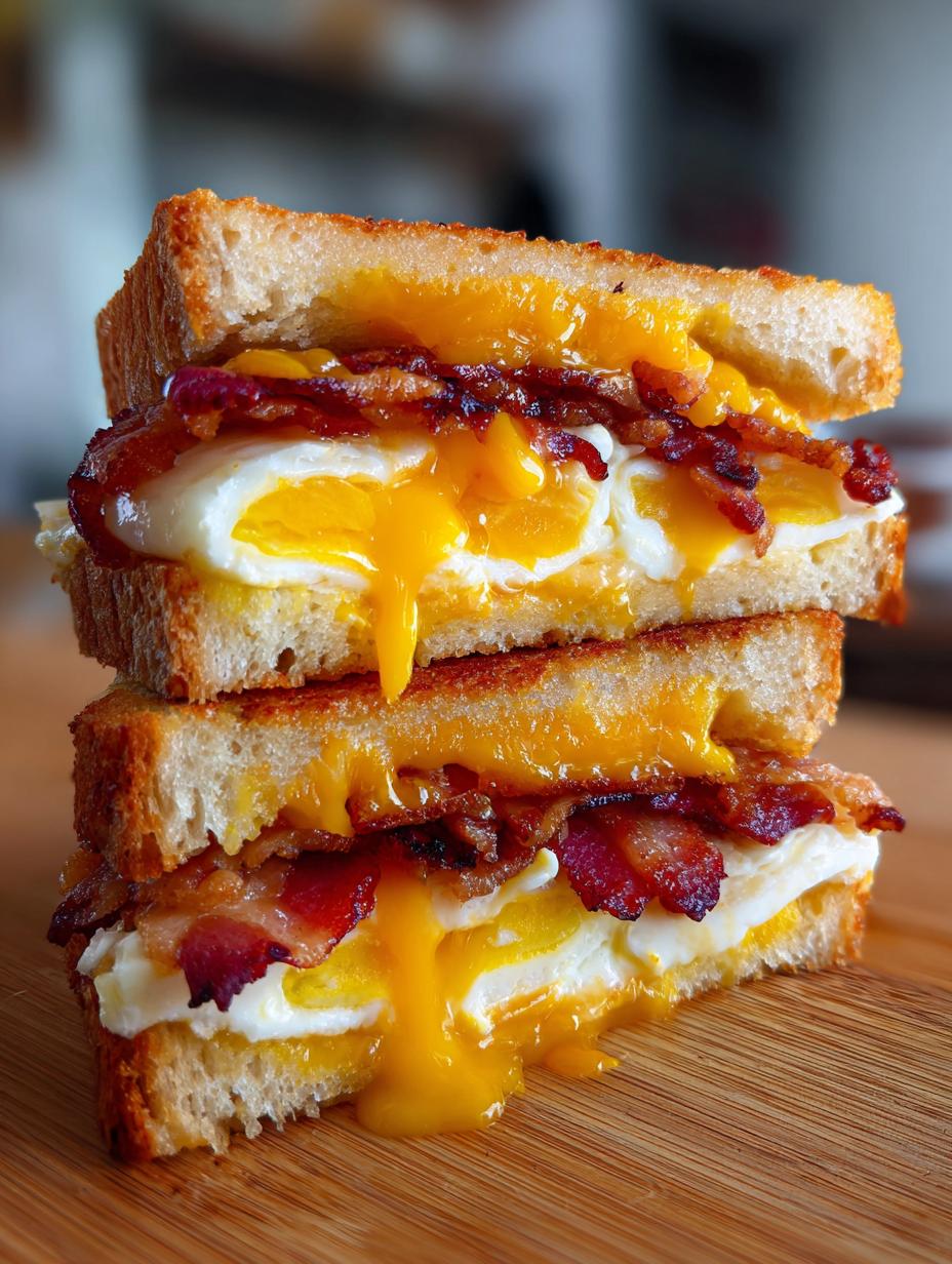 breakfast sandwich - detail 1