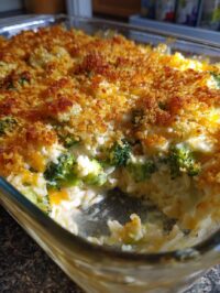 broccoli cheese rice casserole
