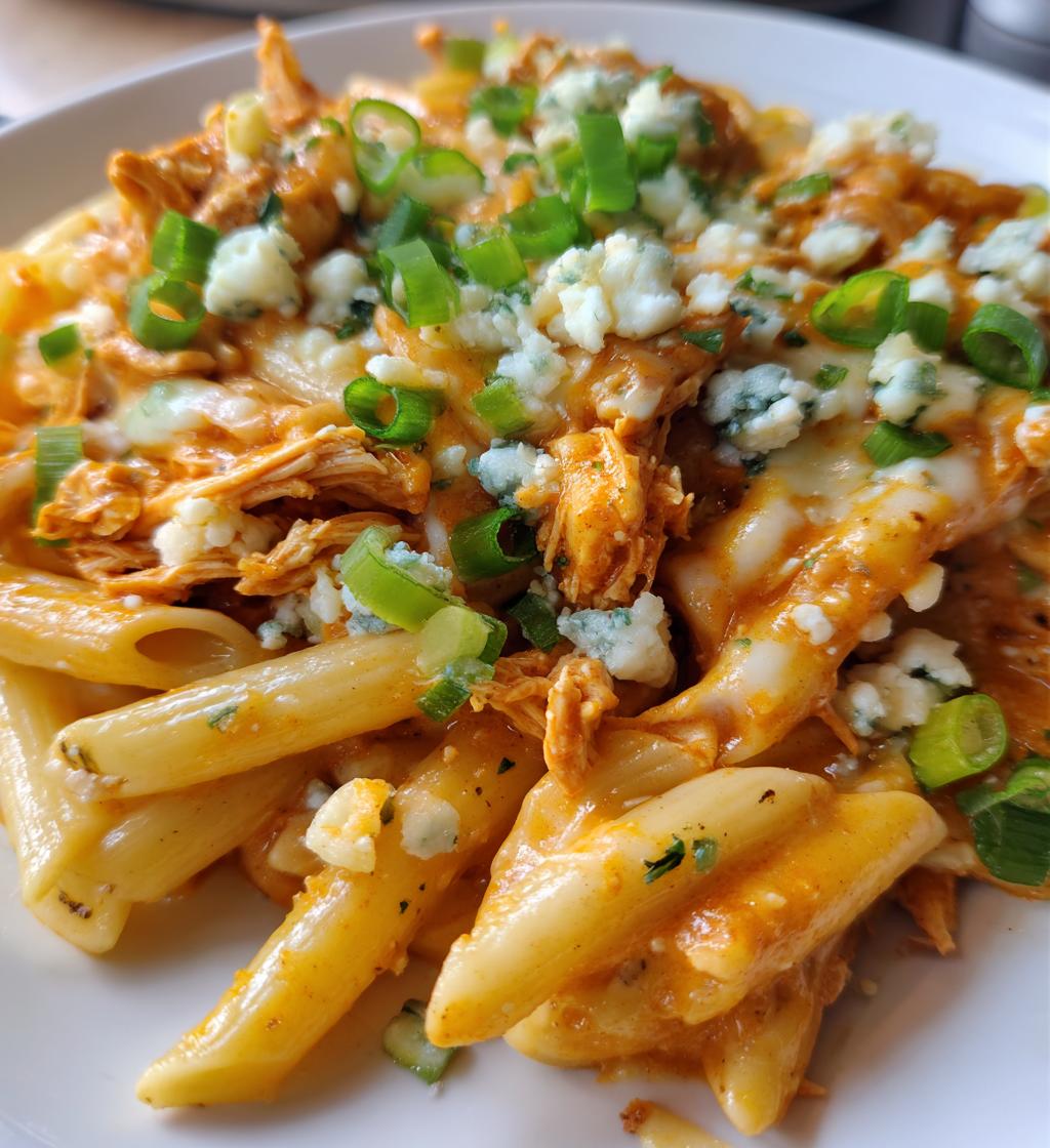 buffalo chicken pasta - detail 1
