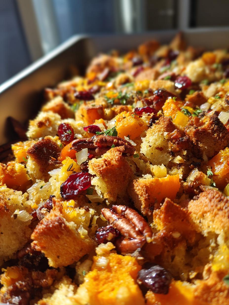 butternut squash stuffing thanksgiving - detail 1