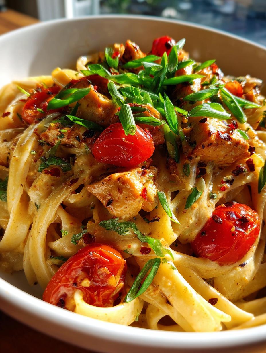 cajun chicken pasta - detail 1