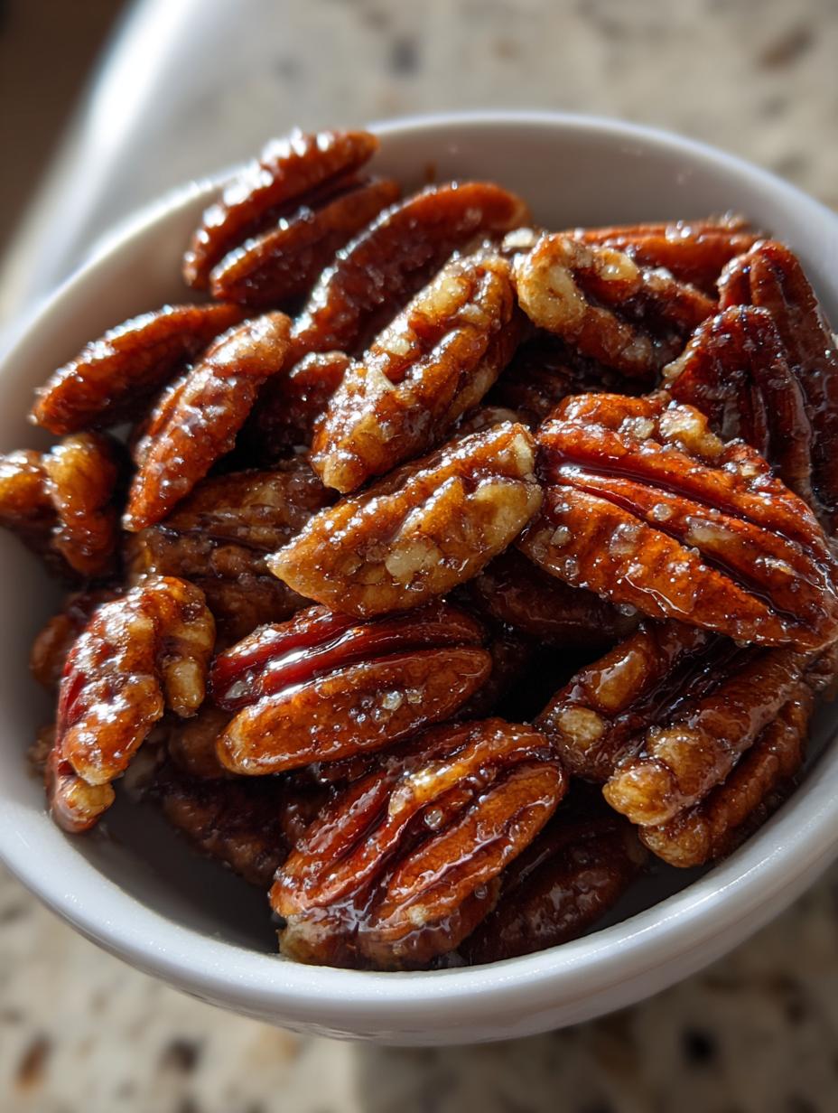 candied pecans - detail 1