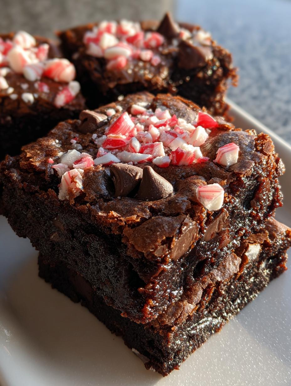 candy cane brownies recipe - detail 1