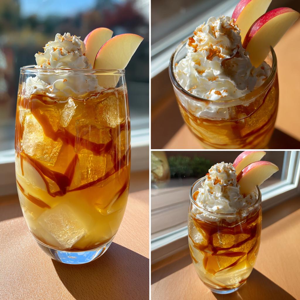 caramel apple pie punch mocktail recipe - detail 1