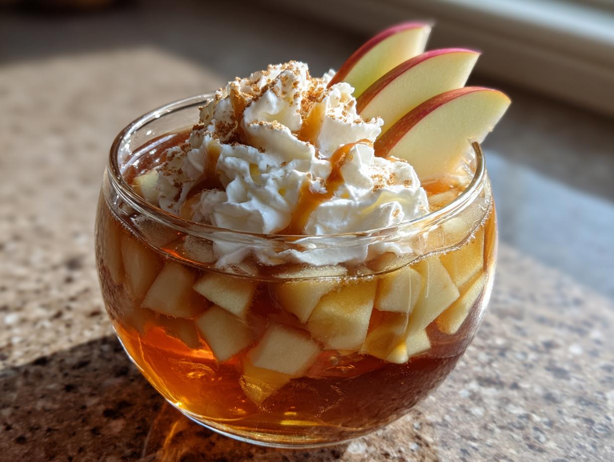 caramel apple pie punch mocktail recipe