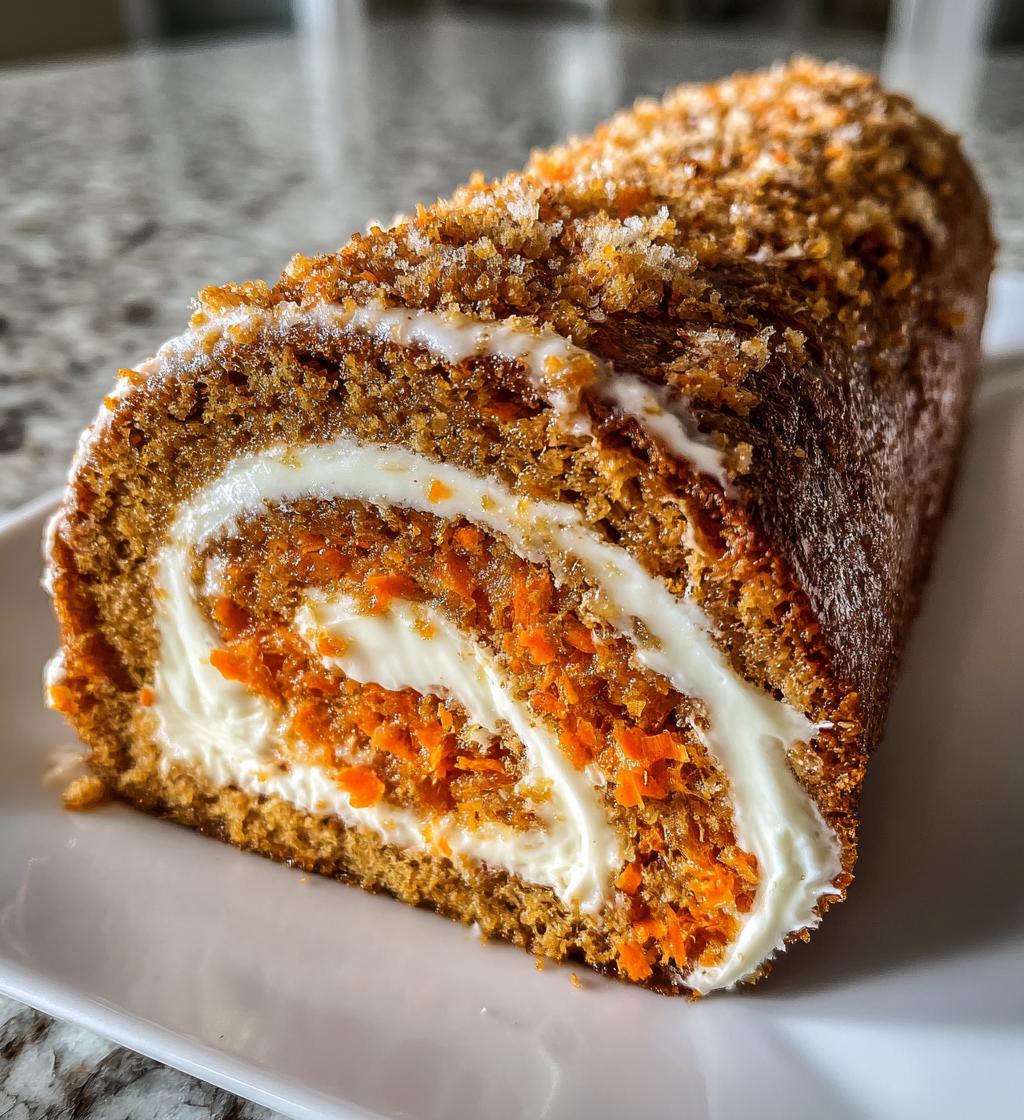 carrot cake roll - detail 1