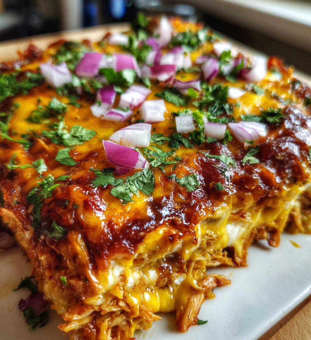 cheesy bbq chicken bake - detail 1