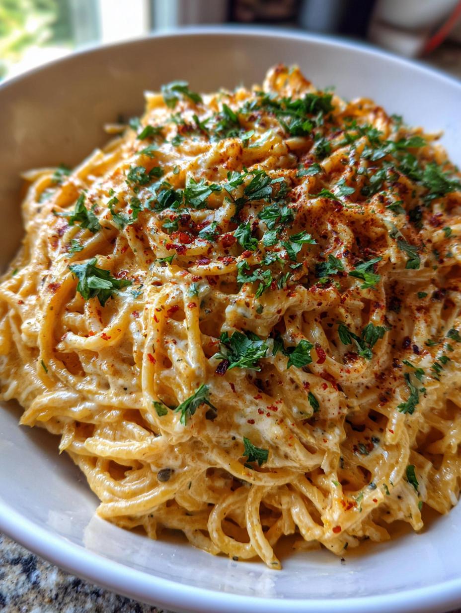 cheesy pasta - detail 1