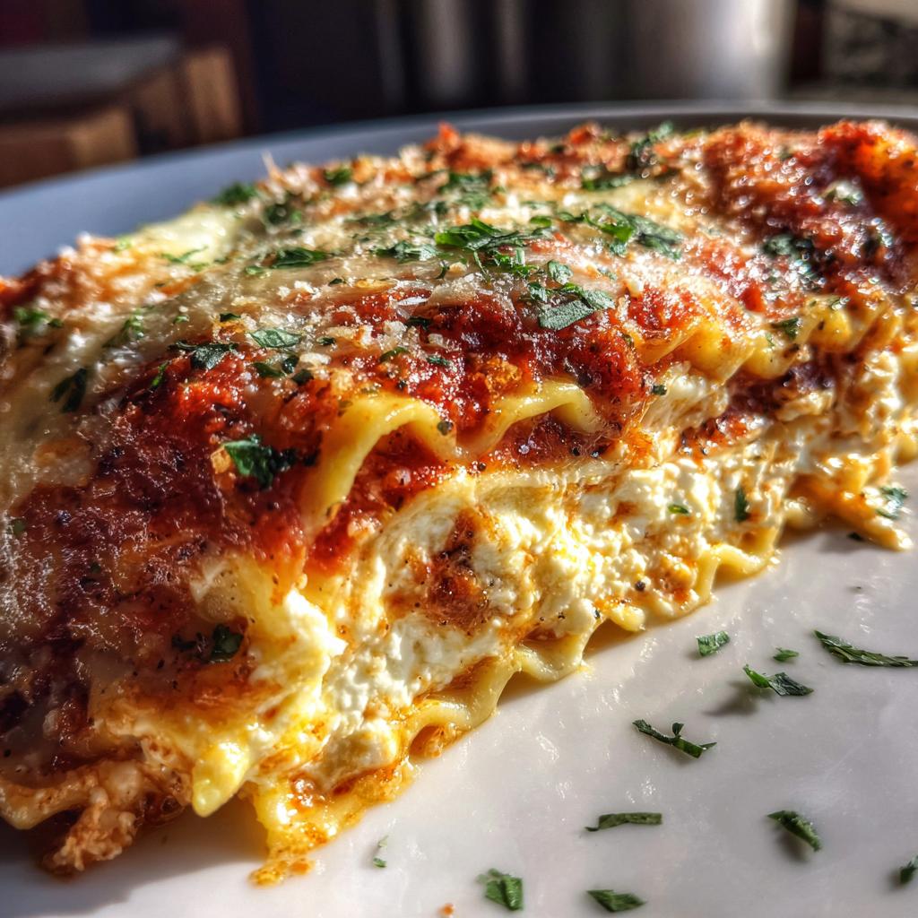 cheesy ravioli lasagna
