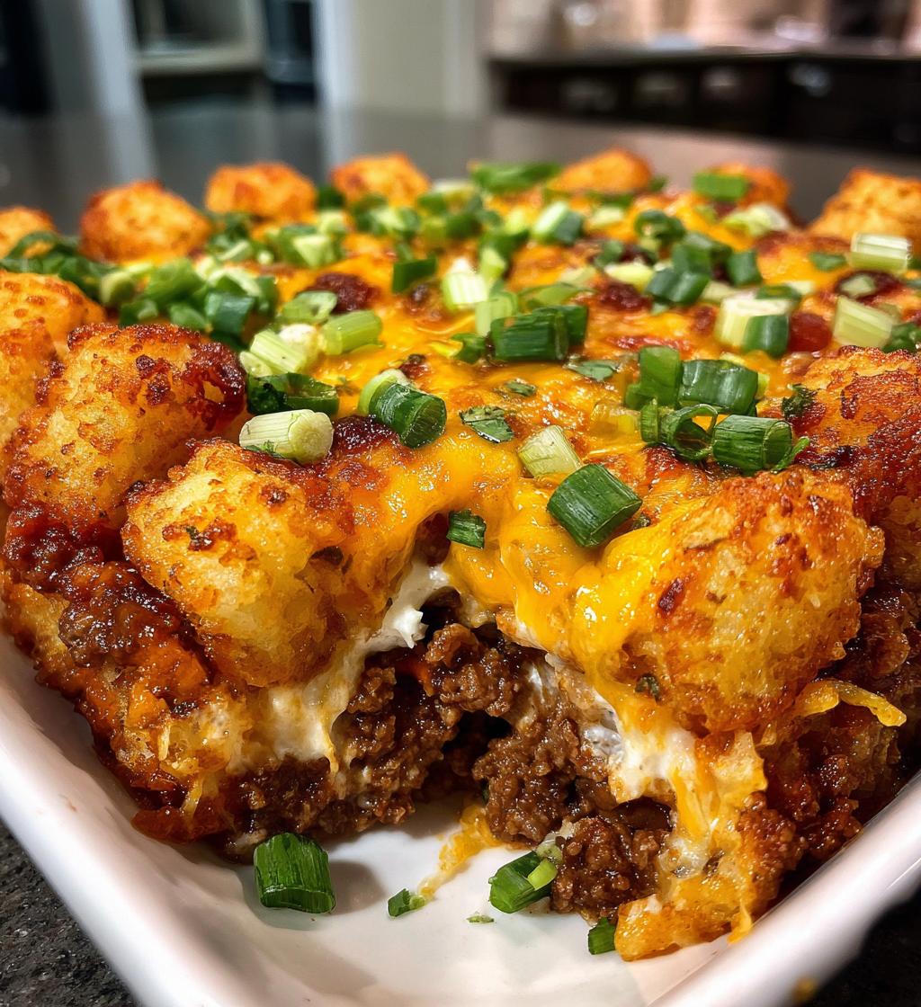 cheesy tot casserole