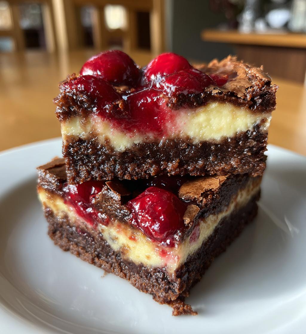 cherry cheesecake brownies