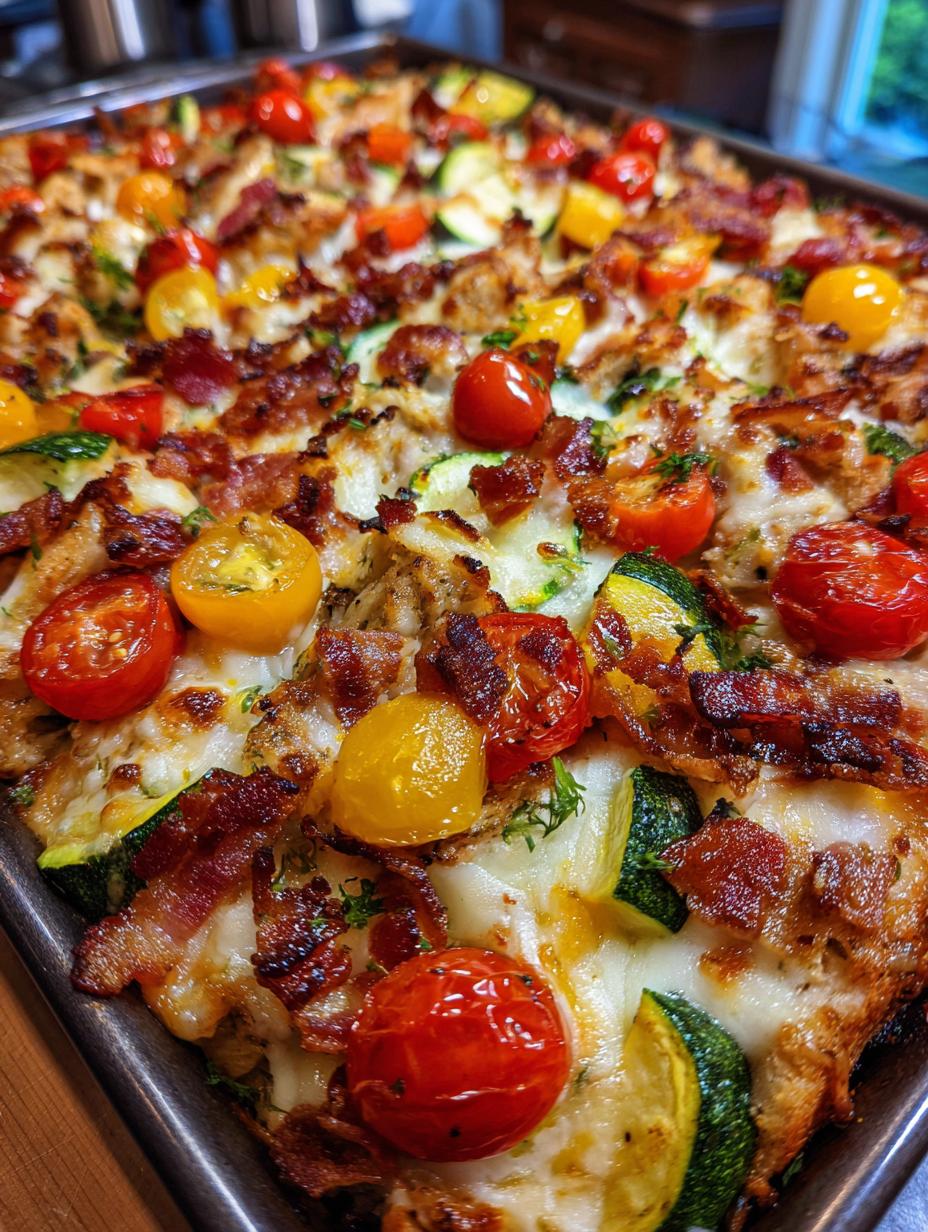 chicken bacon ranch and veggies