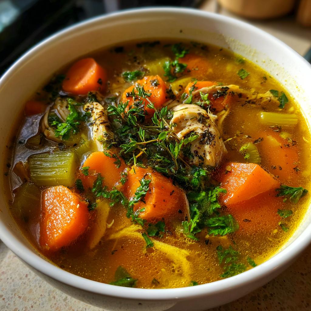 chicken carcass soup