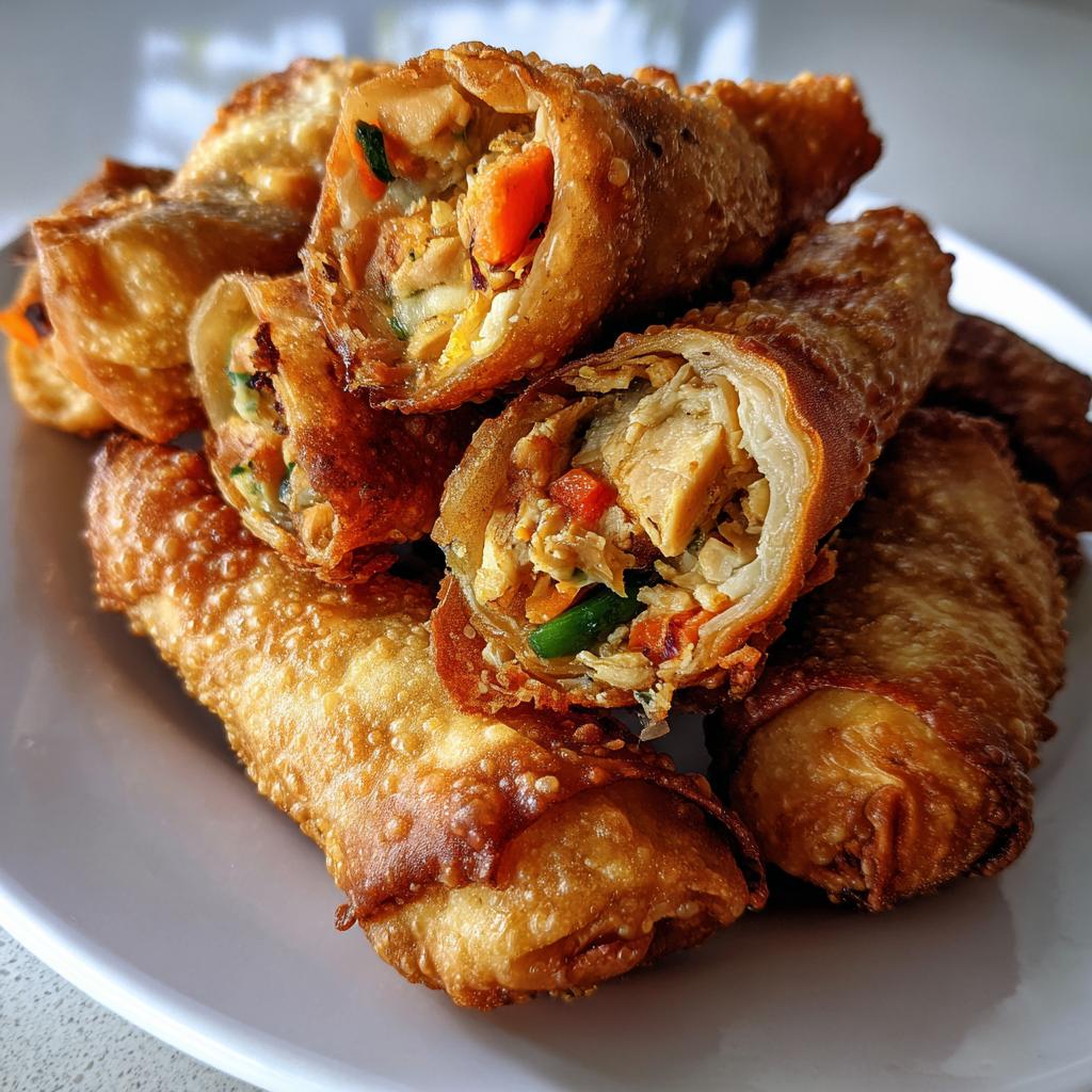 chicken egg rolls - detail 1