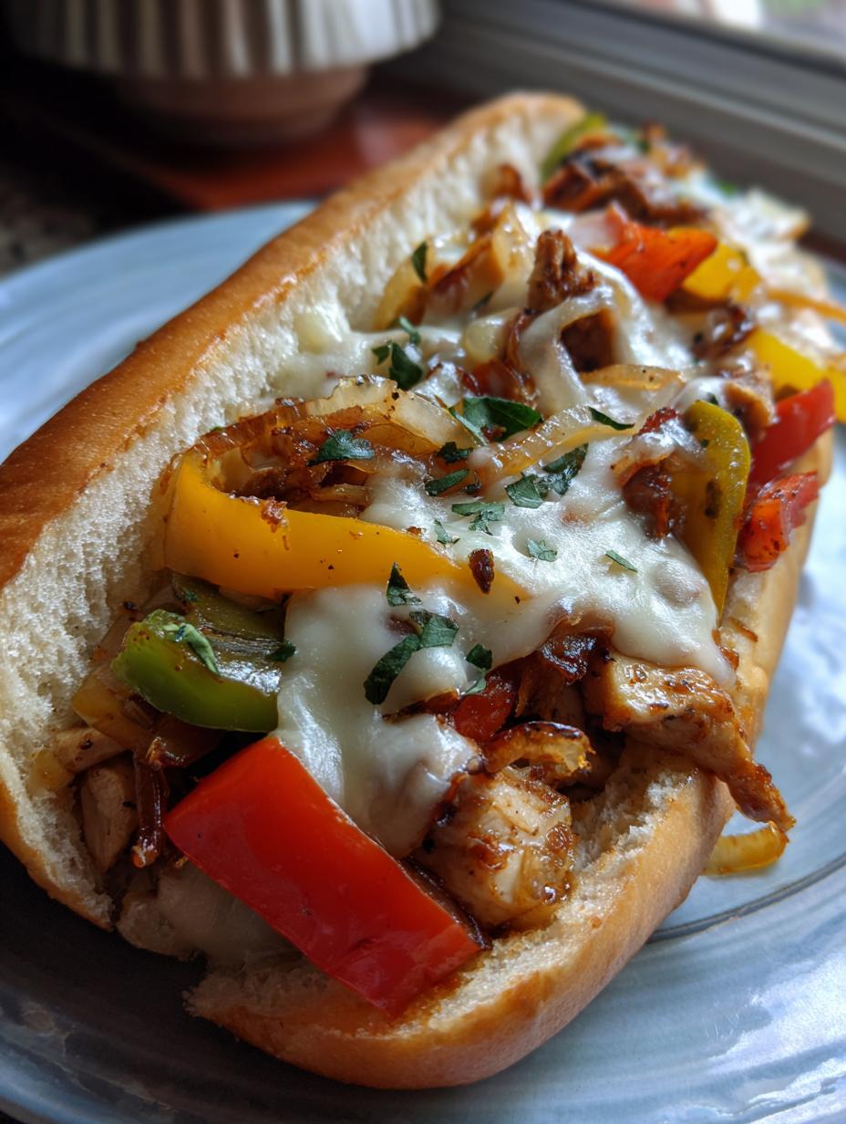 chicken philly cheesesteak - detail 1
