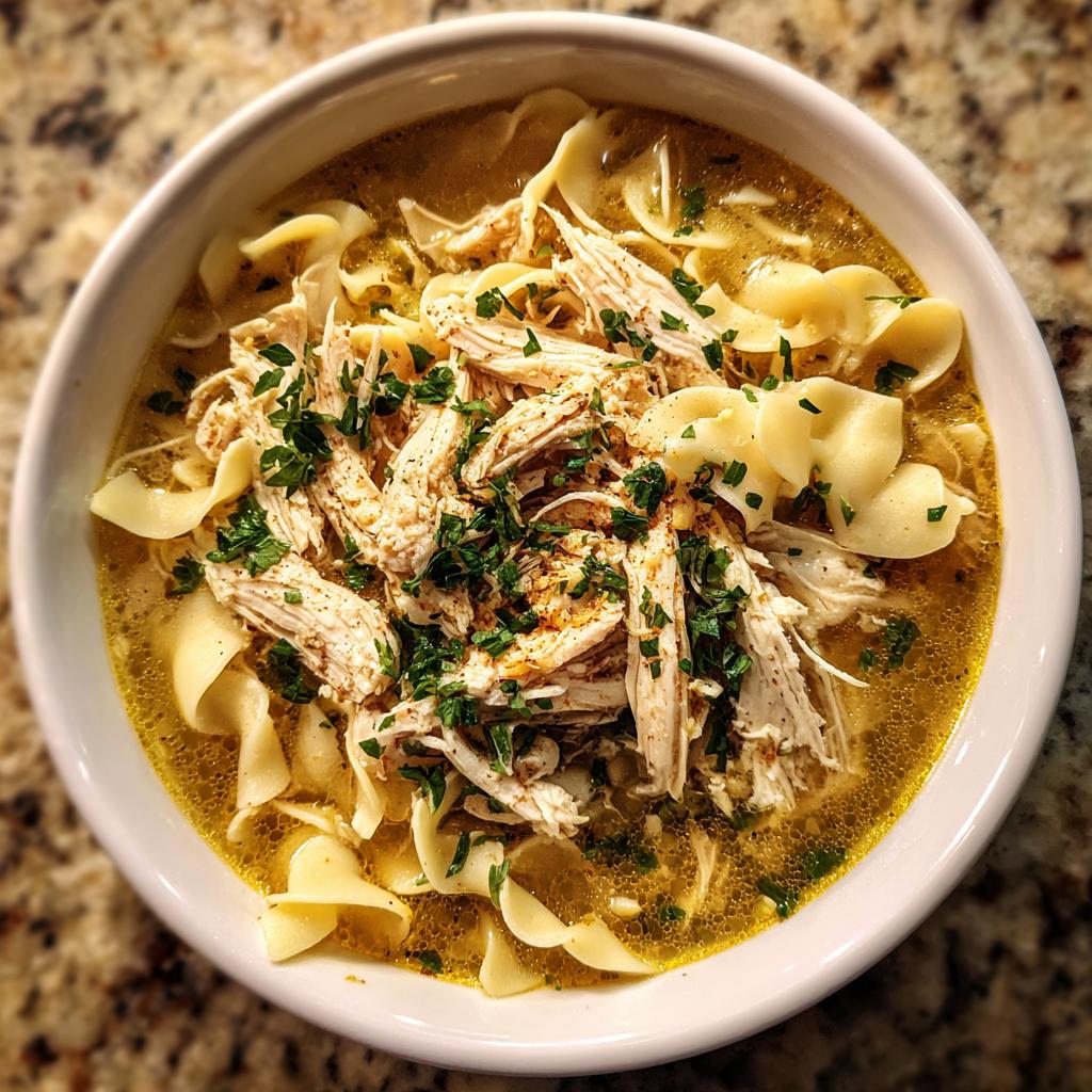 chicken soup with egg noodles