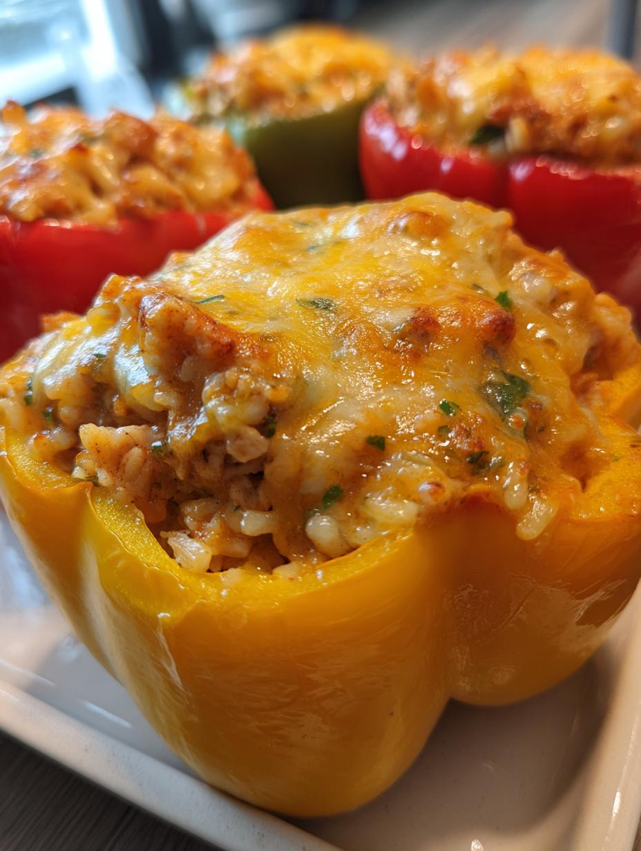 chicken stuffed peppers