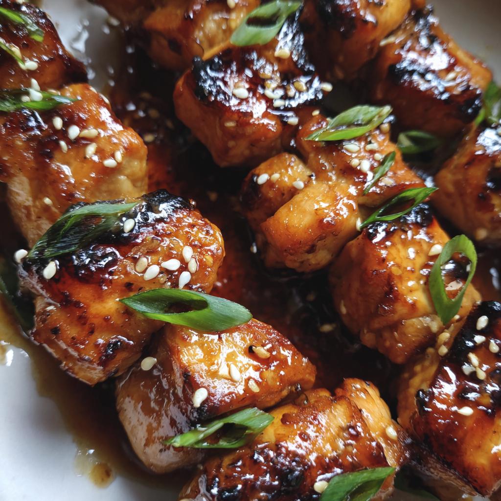 chicken teriyaki skewers