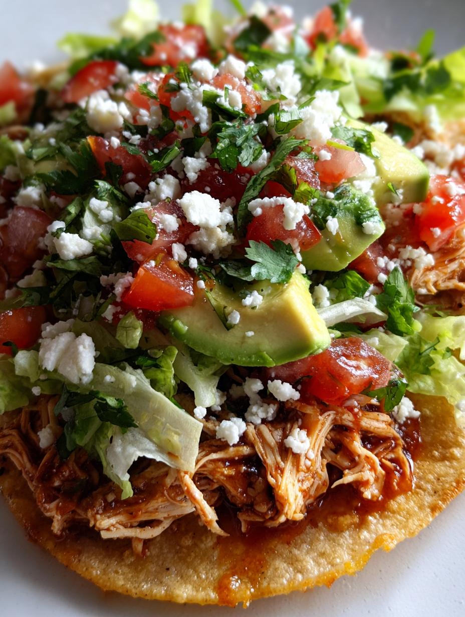 chicken tostadas - detail 1