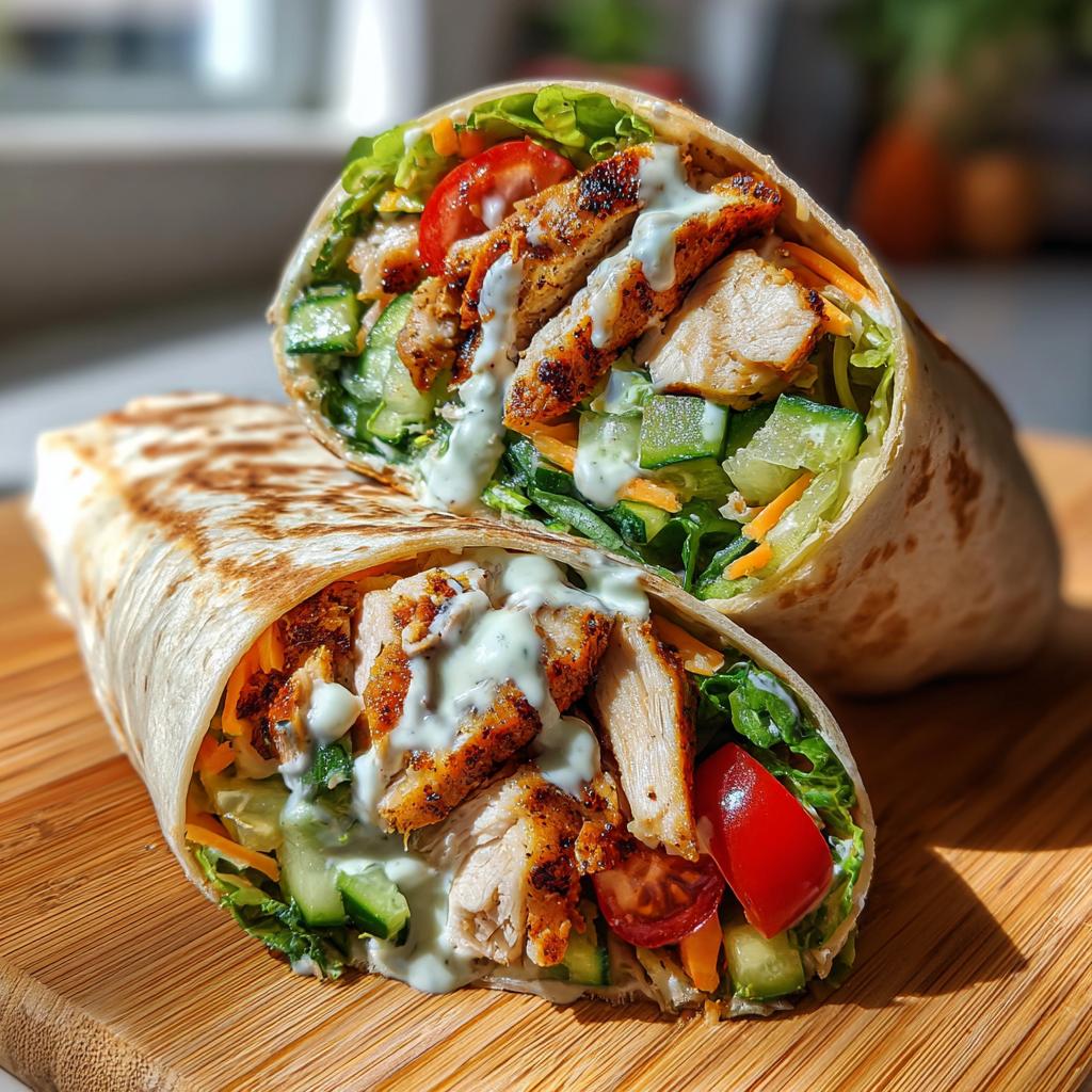 chicken wrap - detail 1
