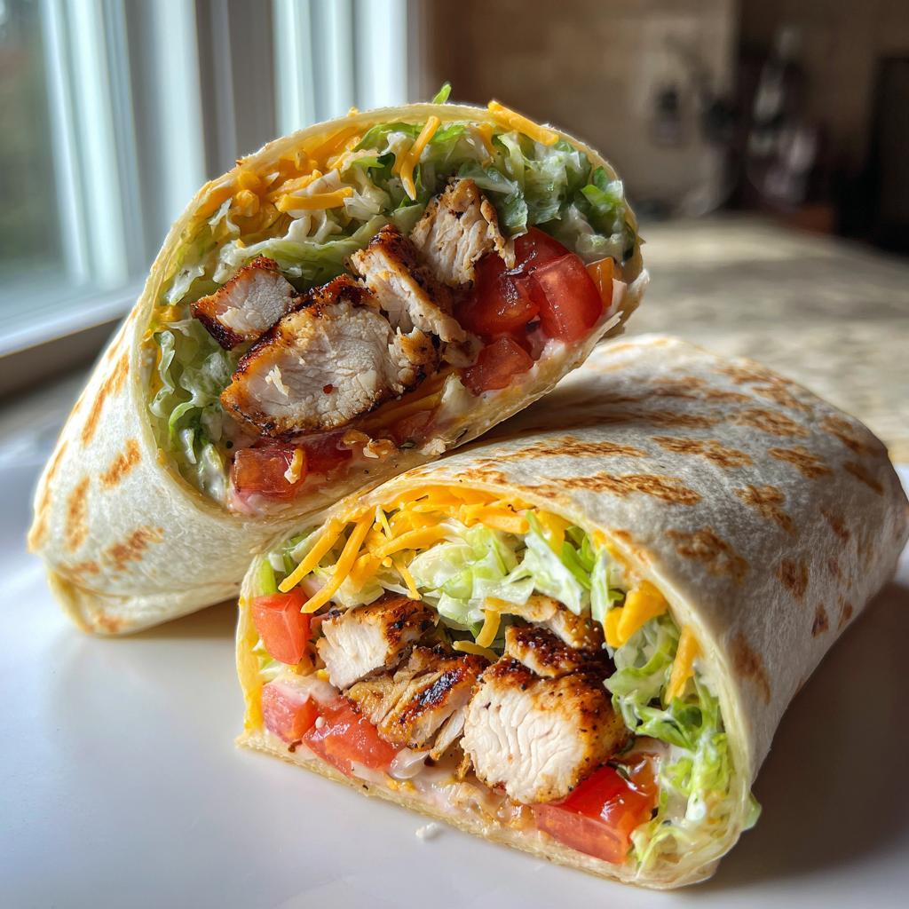 chicken wraps - detail 1