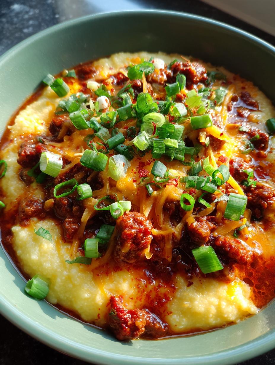 chili cheese polenta - detail 1