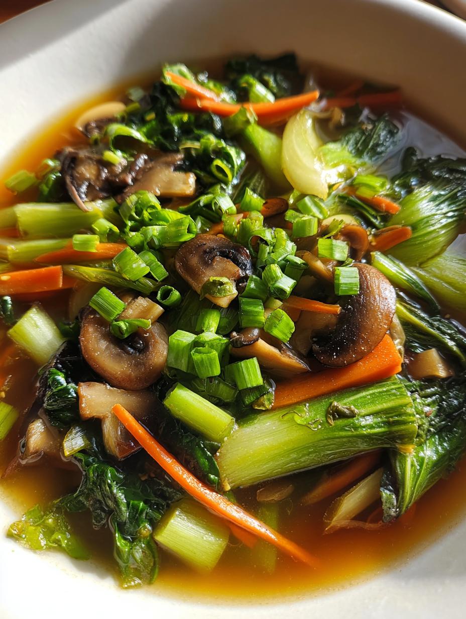 chinese vegetable soup - detail 1