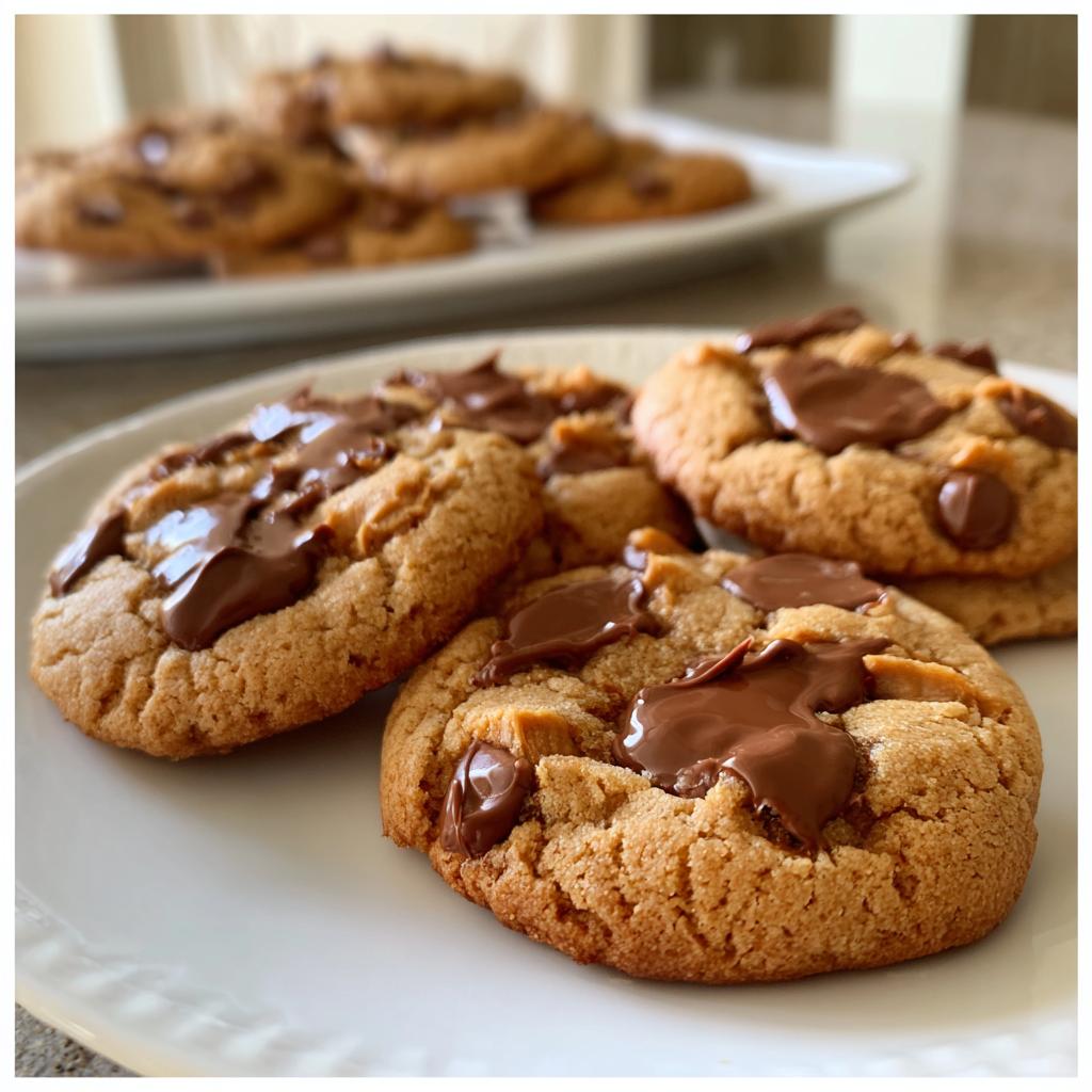 chocolate chip peanut butter cookies - detail 1