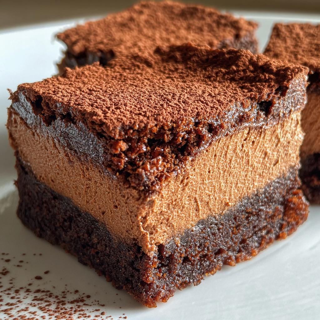 chocolate mousse brownies